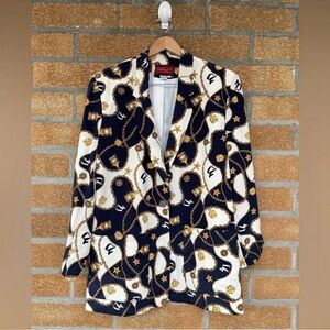 Graham & Gunn Women's Nautical silk blazer
size 14